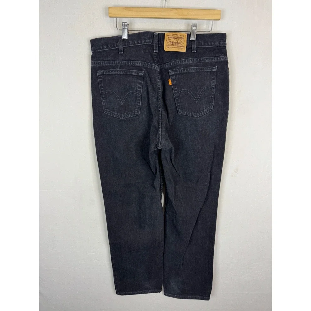 Vintage Levis 90s 506‎ Jeans Mens 38x32 Black Orange Tab Straight Denim Canada